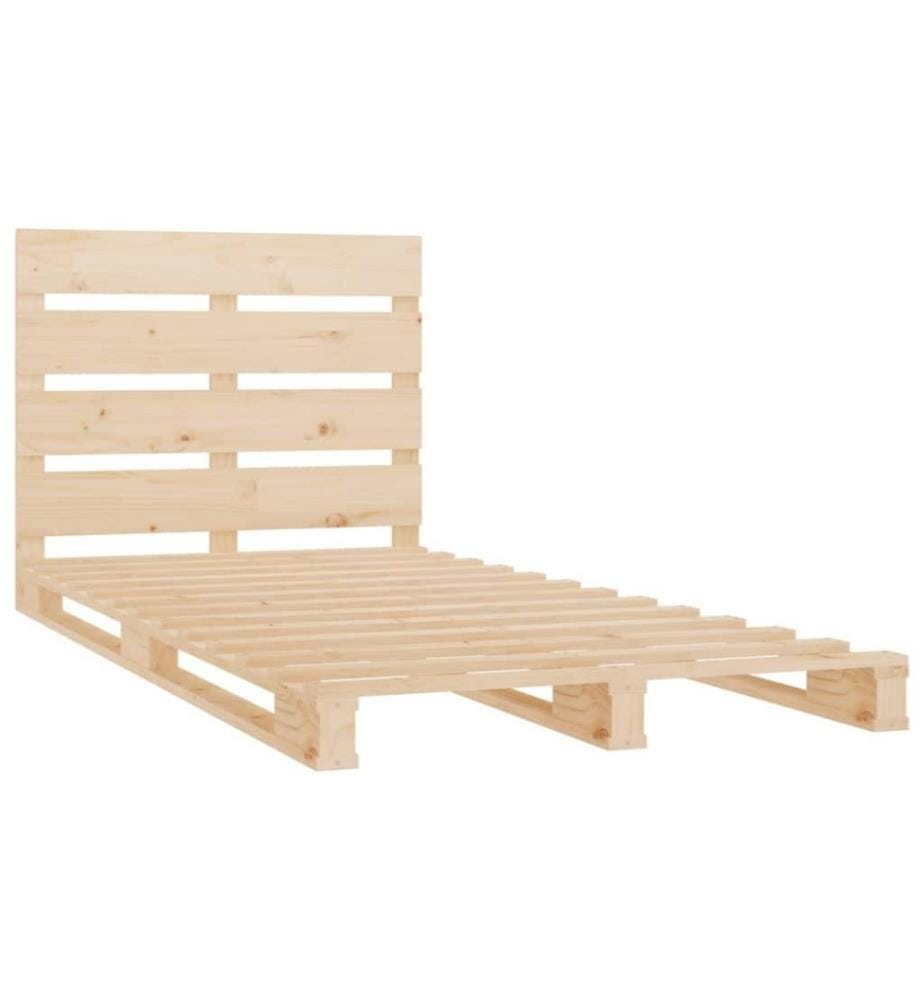 Cadre de lit 75x190 cm Bois pin massif Petit simple