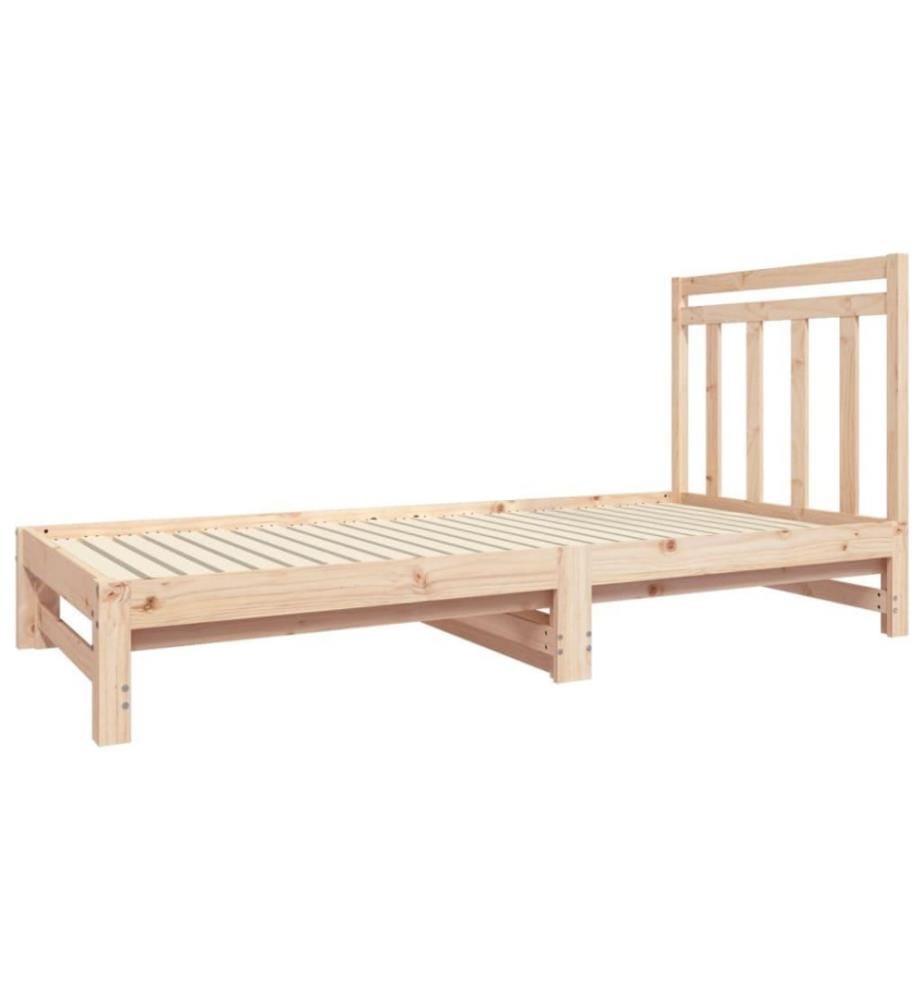 Lit coulissant 2x(90x190) cm Bois de pin massif