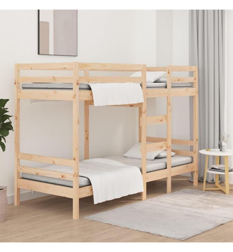 Etagenbett 90x190 cm Massivholz Kiefer