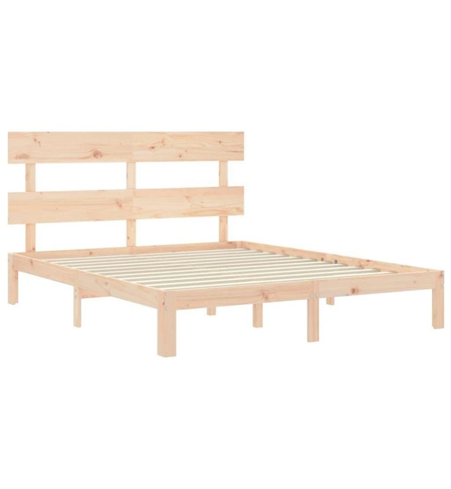 Massivholzbett mit Kopfteil 5FT King Size