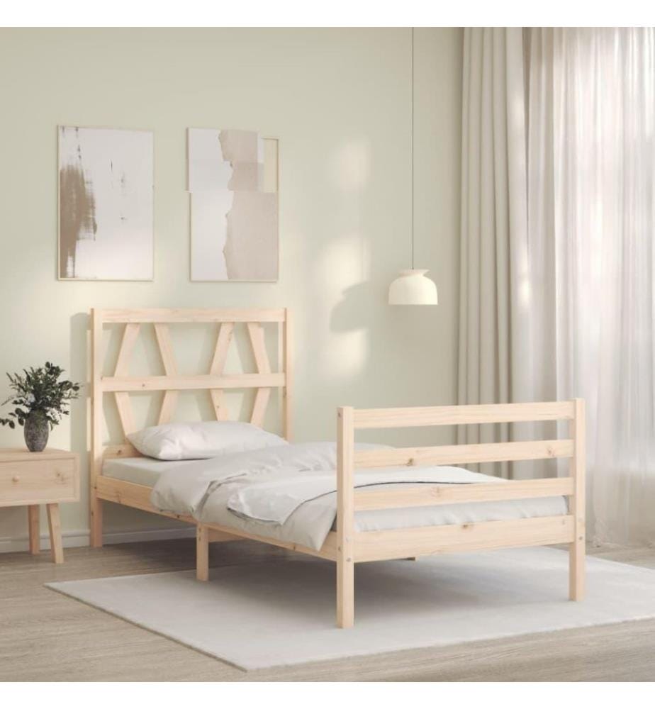 Massivholzbett mit Kopfteil 2FT6 Small Single