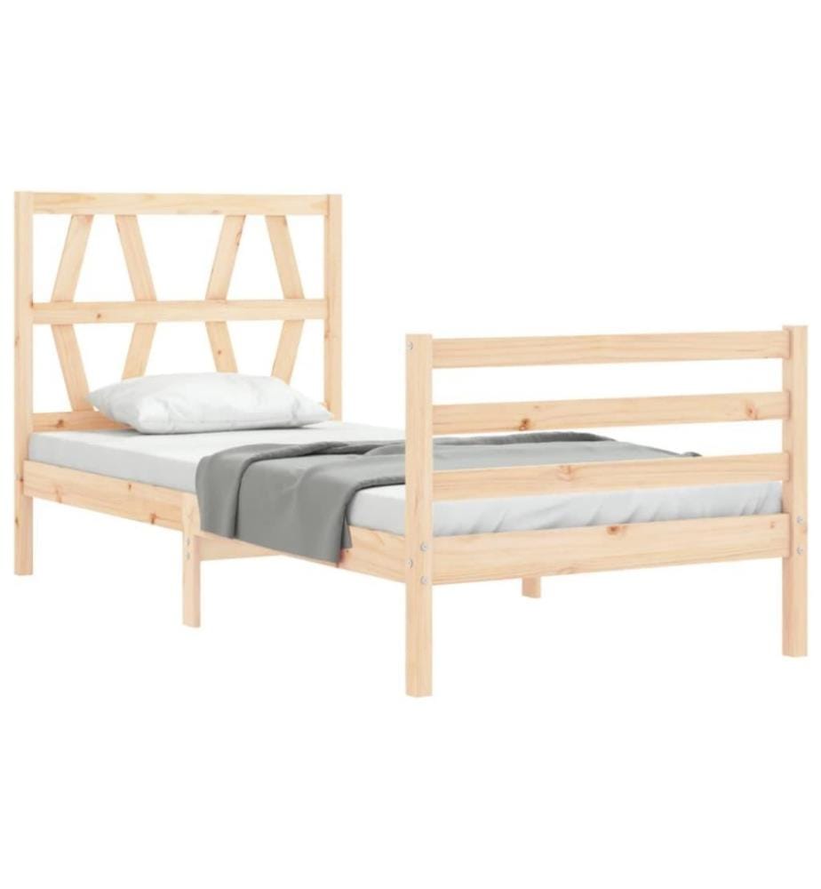 Massivholzbett mit Kopfteil 2FT6 Small Single