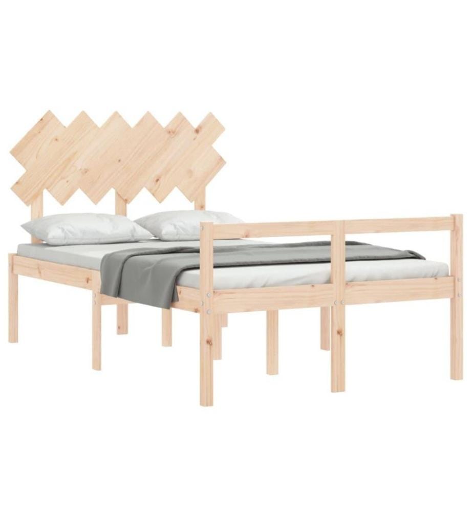 Massivholzbett mit Kopfteil 4FT Small Double