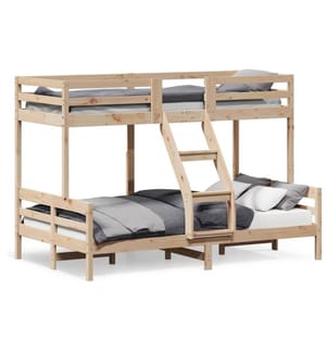 Etagenbett 80x200/120x200 cm Massivholz Kiefer