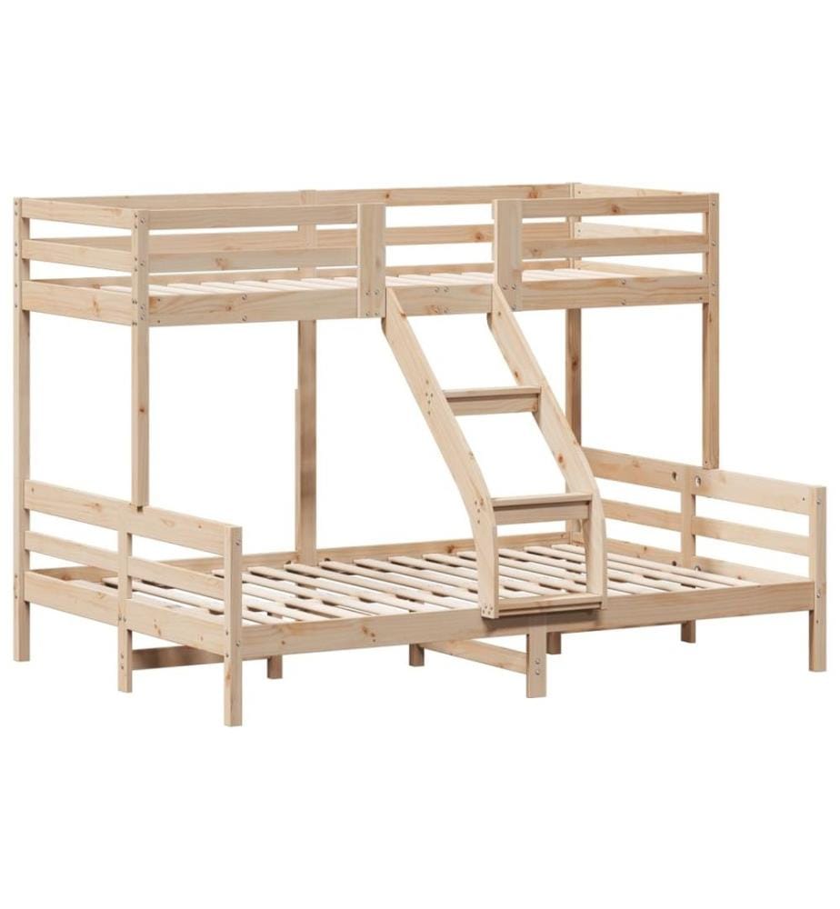 Lit superposé 80x200/140x200 cm bois de pin massif
