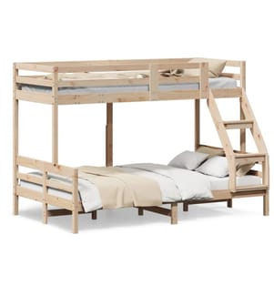 Etagenbett 80x200/120x200 cm Massivholz Kiefer