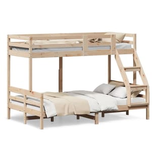 Etagenbett 90x200/120x200 cm Massivholz Kiefer