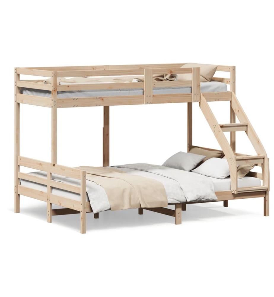 Etagenbett 90x200/140x200 cm Massivholz Kiefer