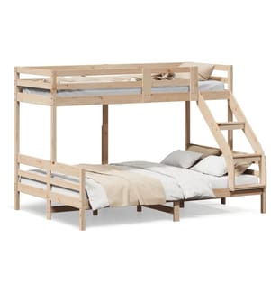 Etagenbett 90x200/140x200 cm Massivholz Kiefer