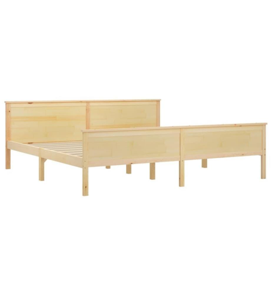 Cadre de lit Bois de pin massif 200x200 cm