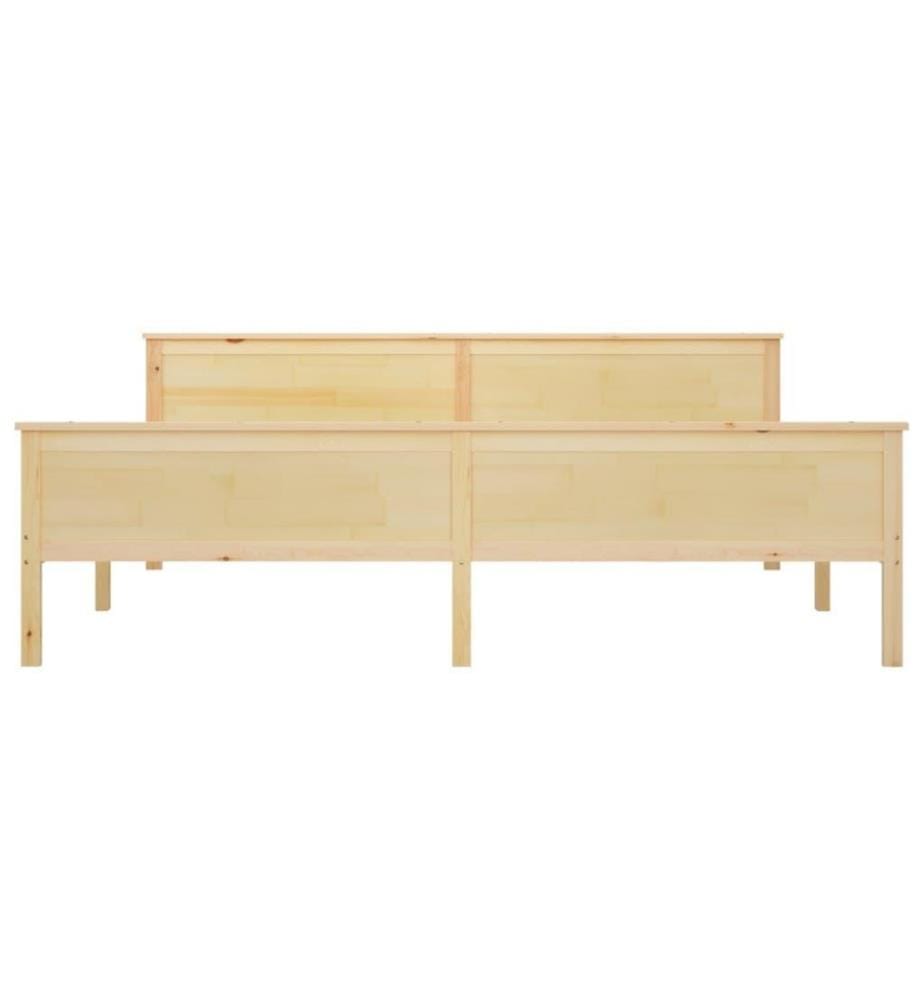 Cadre de lit Bois de pin massif 200x200 cm