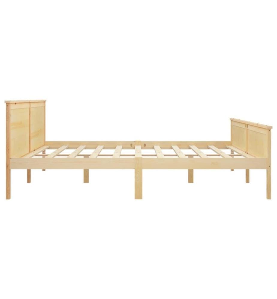 Cadre de lit Bois de pin massif 200x200 cm