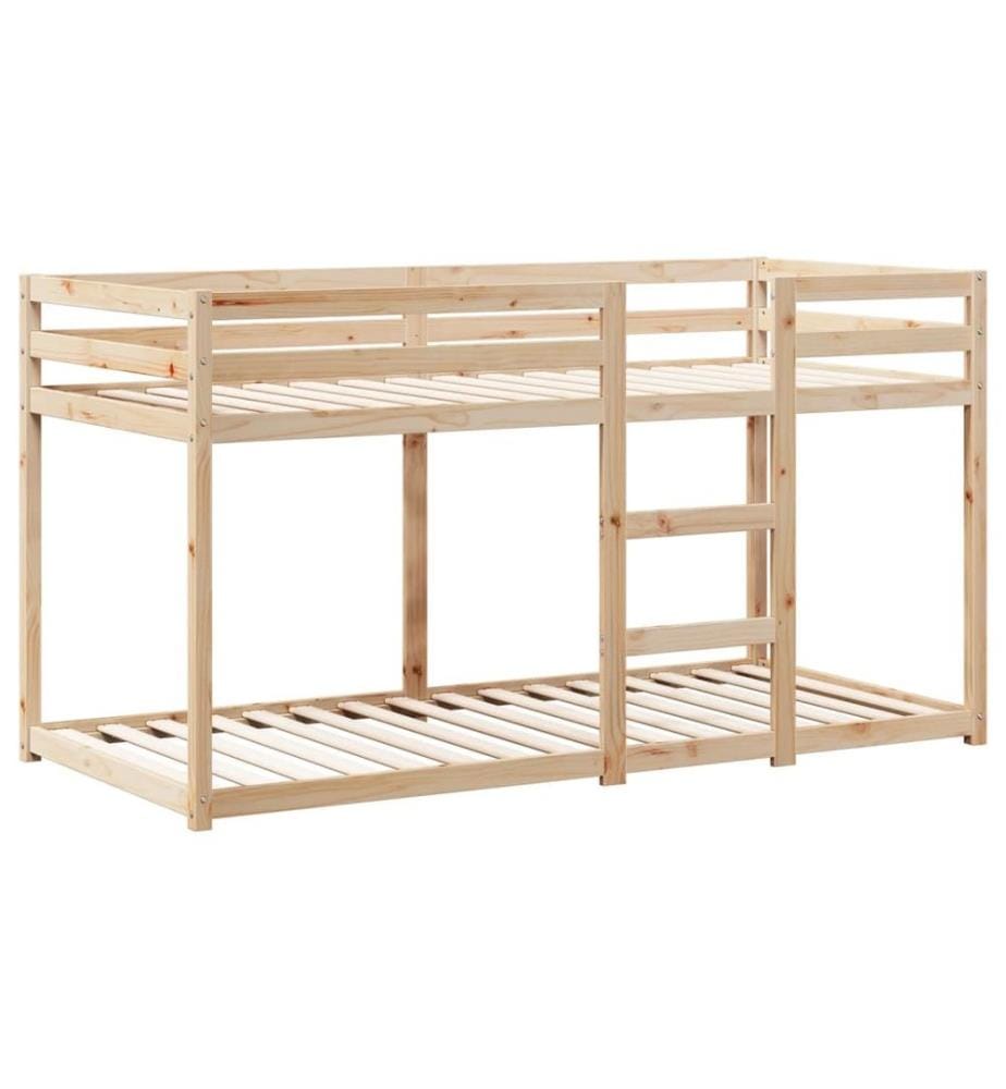 Lit superposé avec toit 90x190 cm bois massif de pin