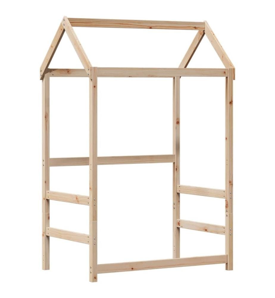 Cadre de lit avec toit 80x200 cm bois de pin massif