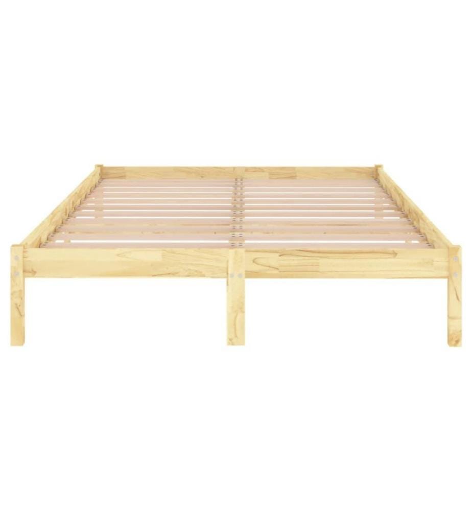 Cadre de lit Bois massif 135x190 cm Double