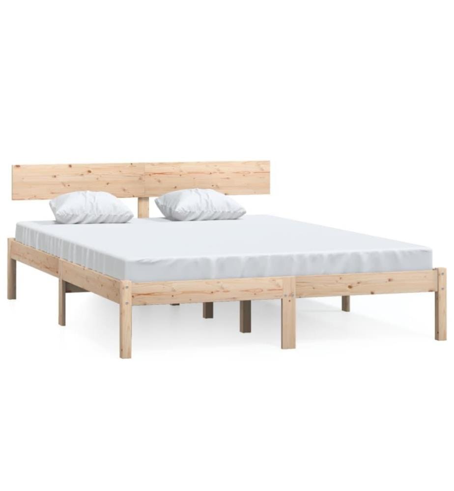 Massivholzbett Massivholz Kiefer 150x200 cm UK King