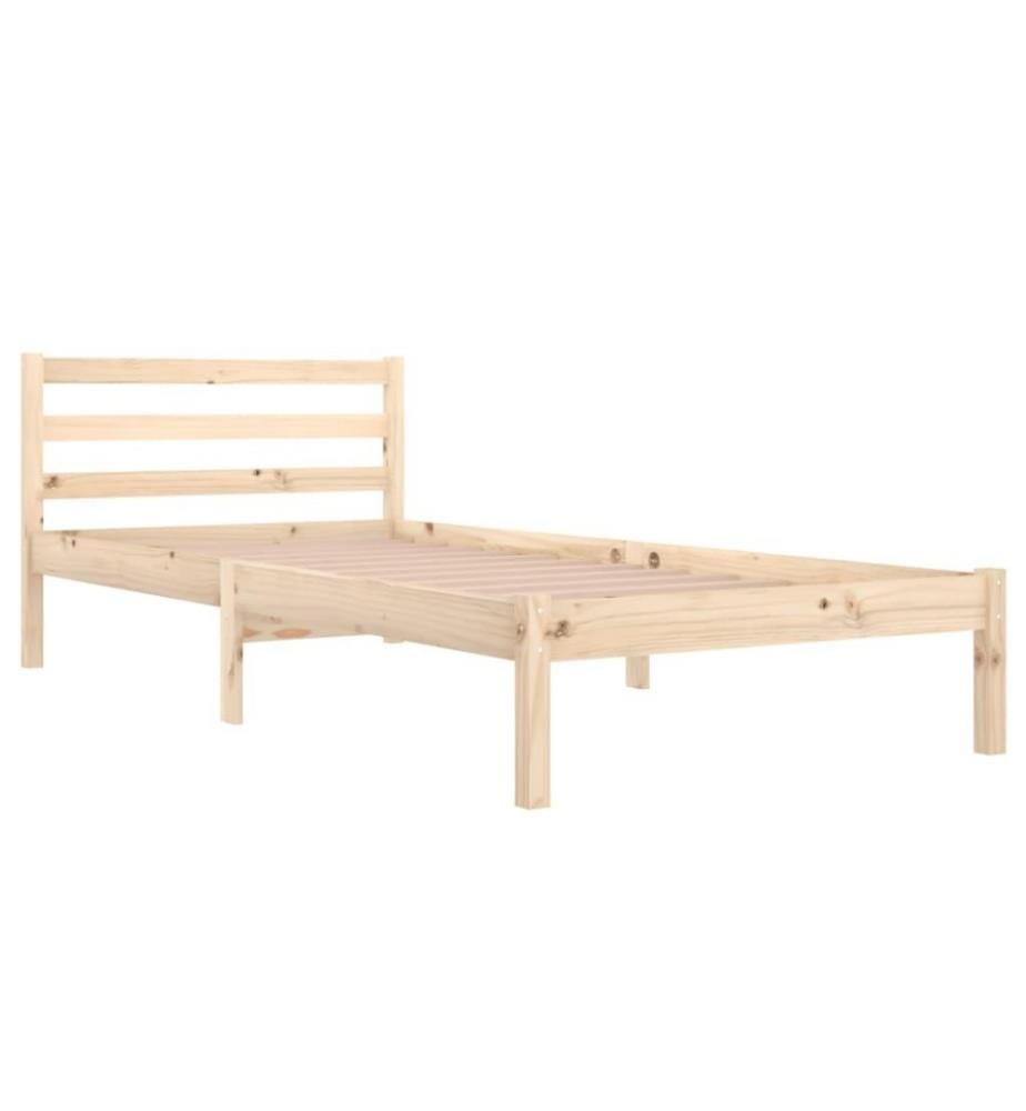 Cadre de lit Bois de pin massif 90x200 cm