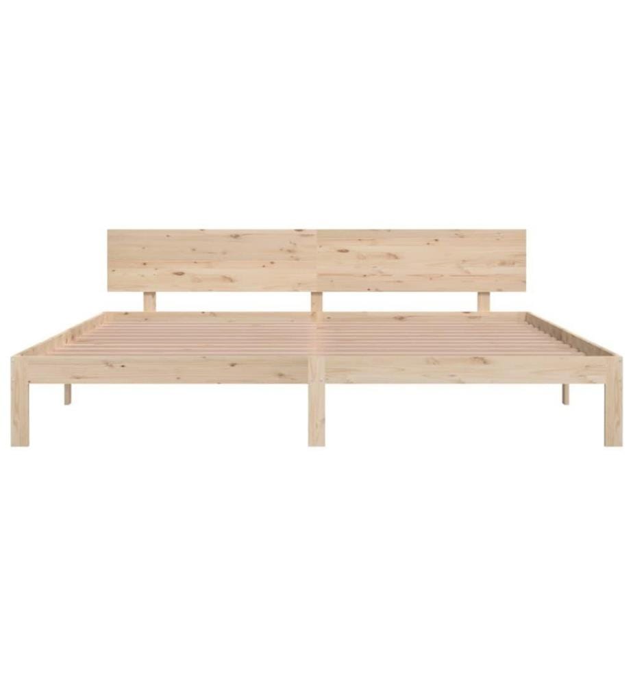 Cadre de lit Bois de pin massif 200x200 cm