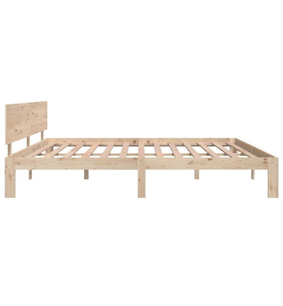 Cadre de lit Bois de pin massif 200x200 cm