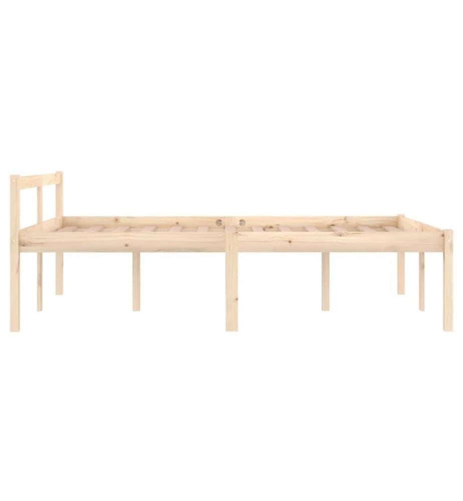 Cadre de lit Bois massif 120x190 cm Petit double