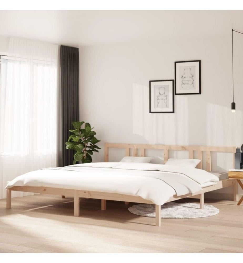 Massivholzbett 200x200 cm