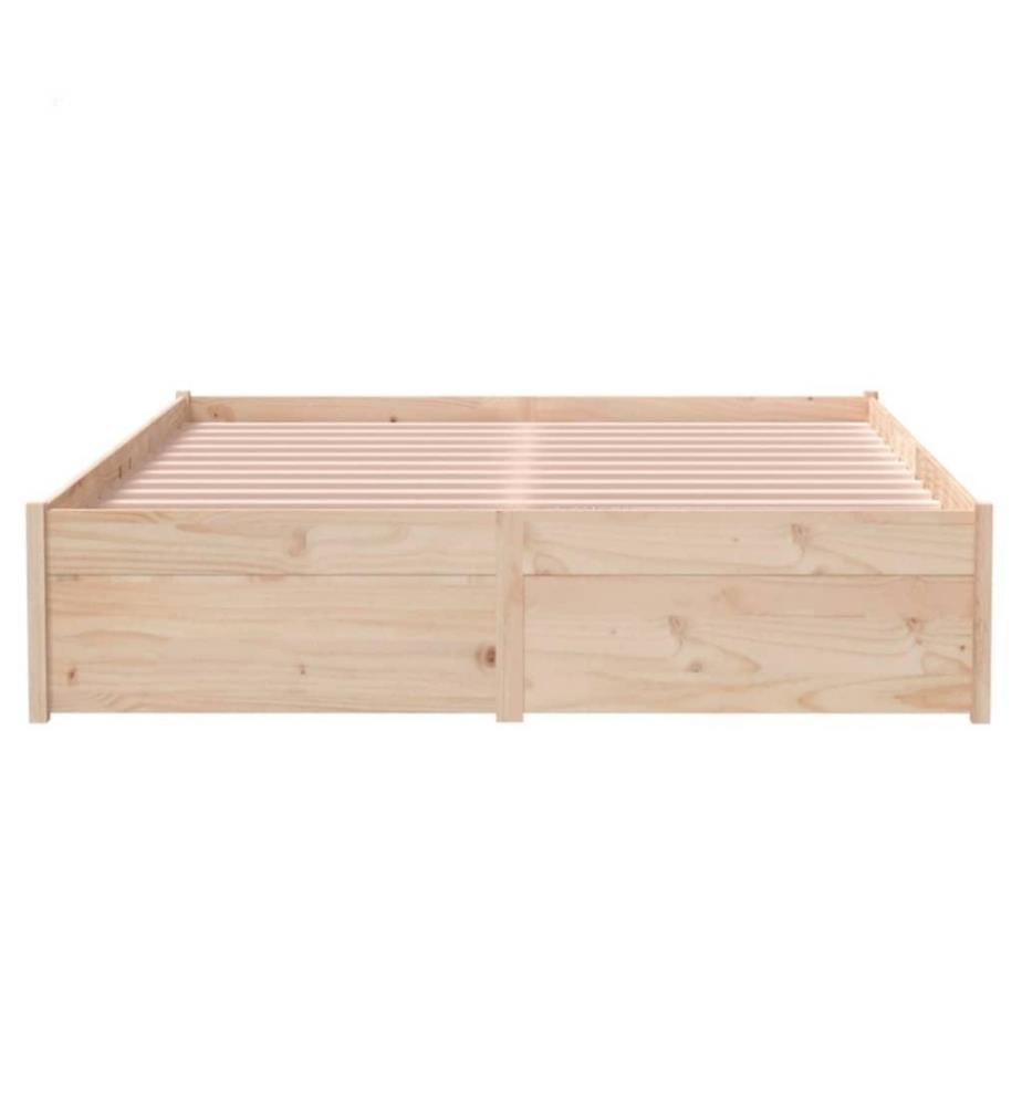 Cadre de lit Bois massif 120x200 cm