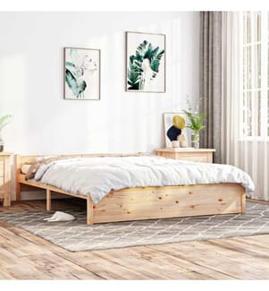 Massivholzbett 150x200 cm 5FT King Size