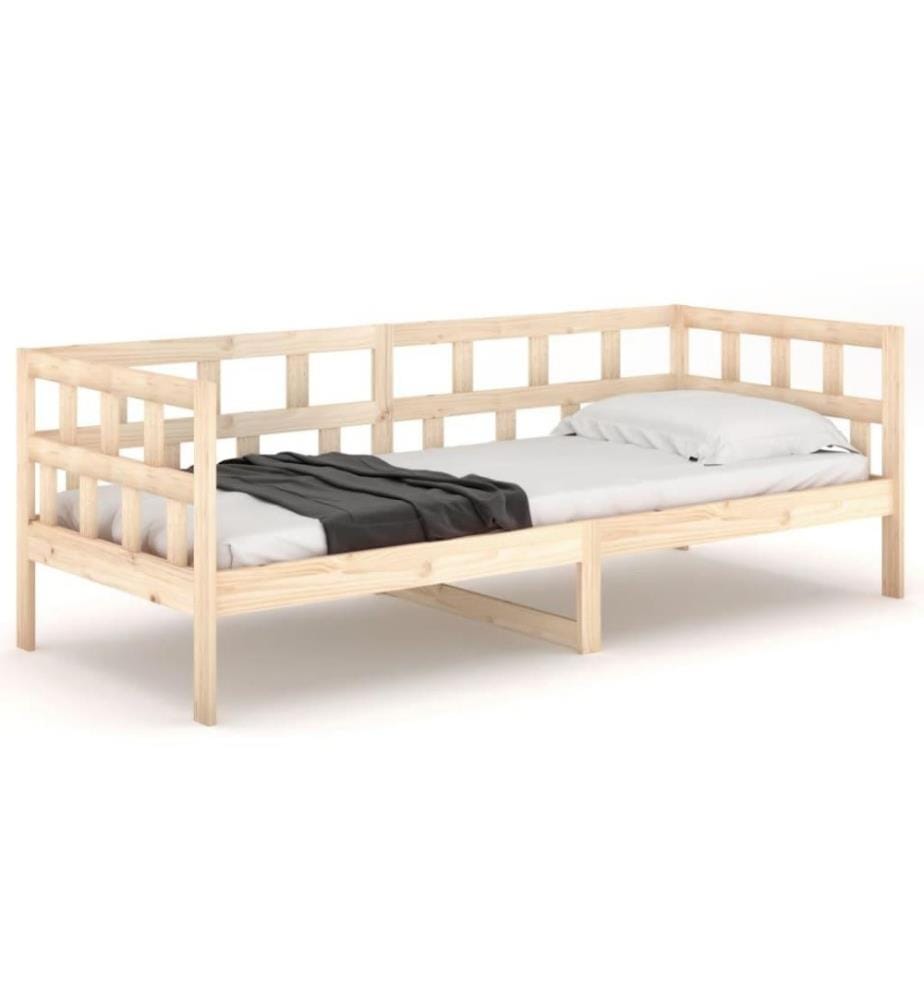 Lit de jour Bois massif de pin 90x190 cm