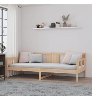 Lit de jour Bois massif de pin 90x200 cm