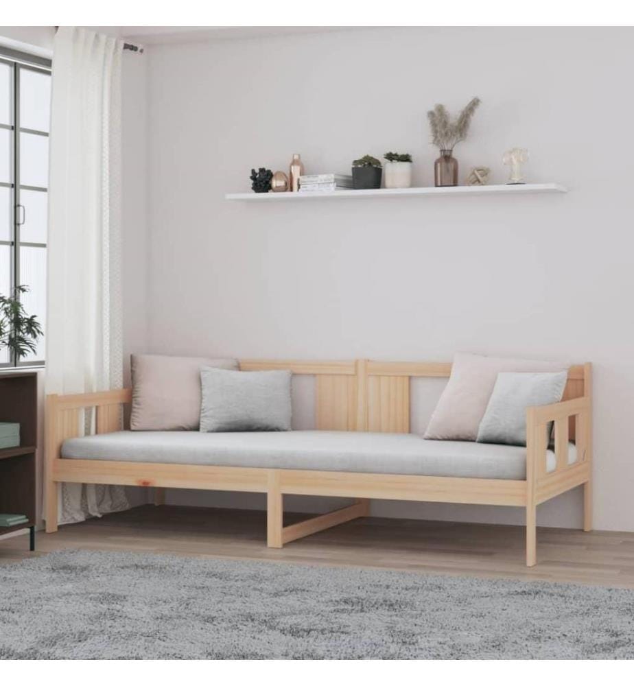 Lit de jour Bois massif de pin 80x200 cm