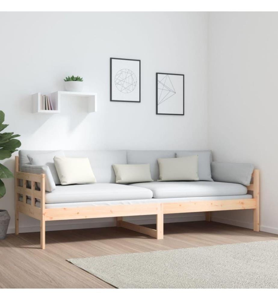 Lit de jour Bois massif de pin 80x200 cm