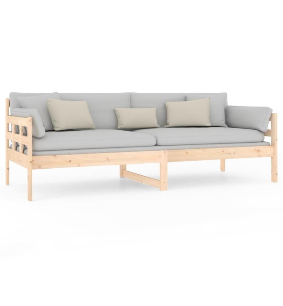 Lit de jour Bois massif de pin 80x200 cm