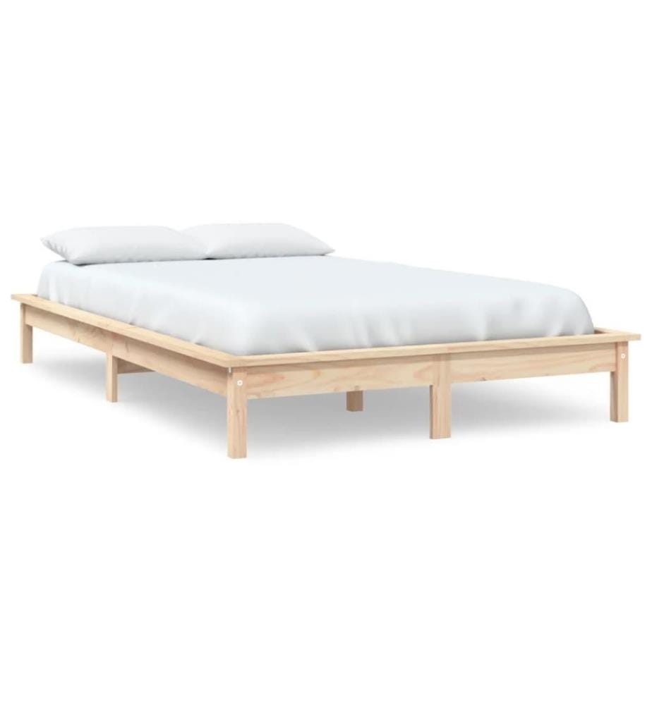 Cadre de lit 120x200 cm Bois de pin massif