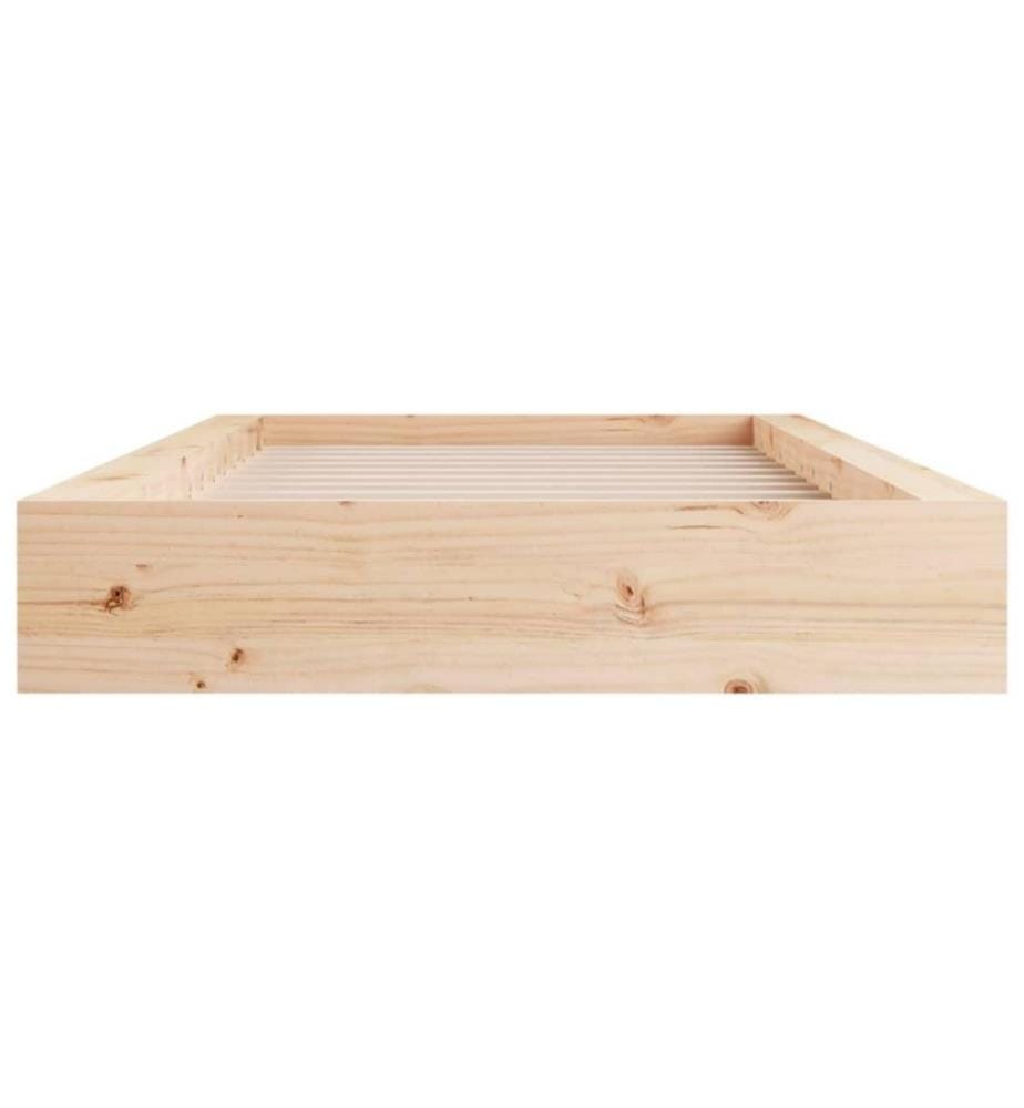 Cadre de lit 75x190 cm Petit simple Bois massif