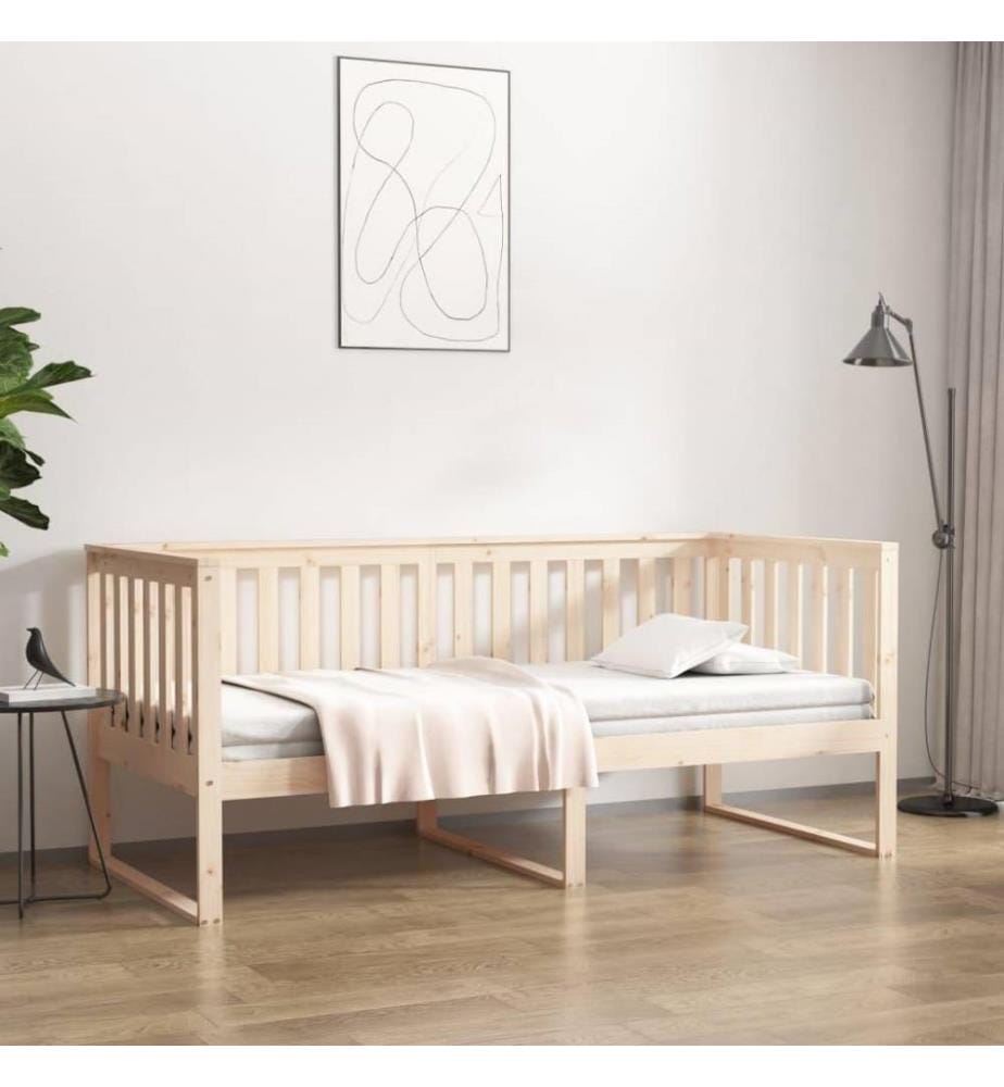 Lit de jour 90x200 cm Bois de pin massif