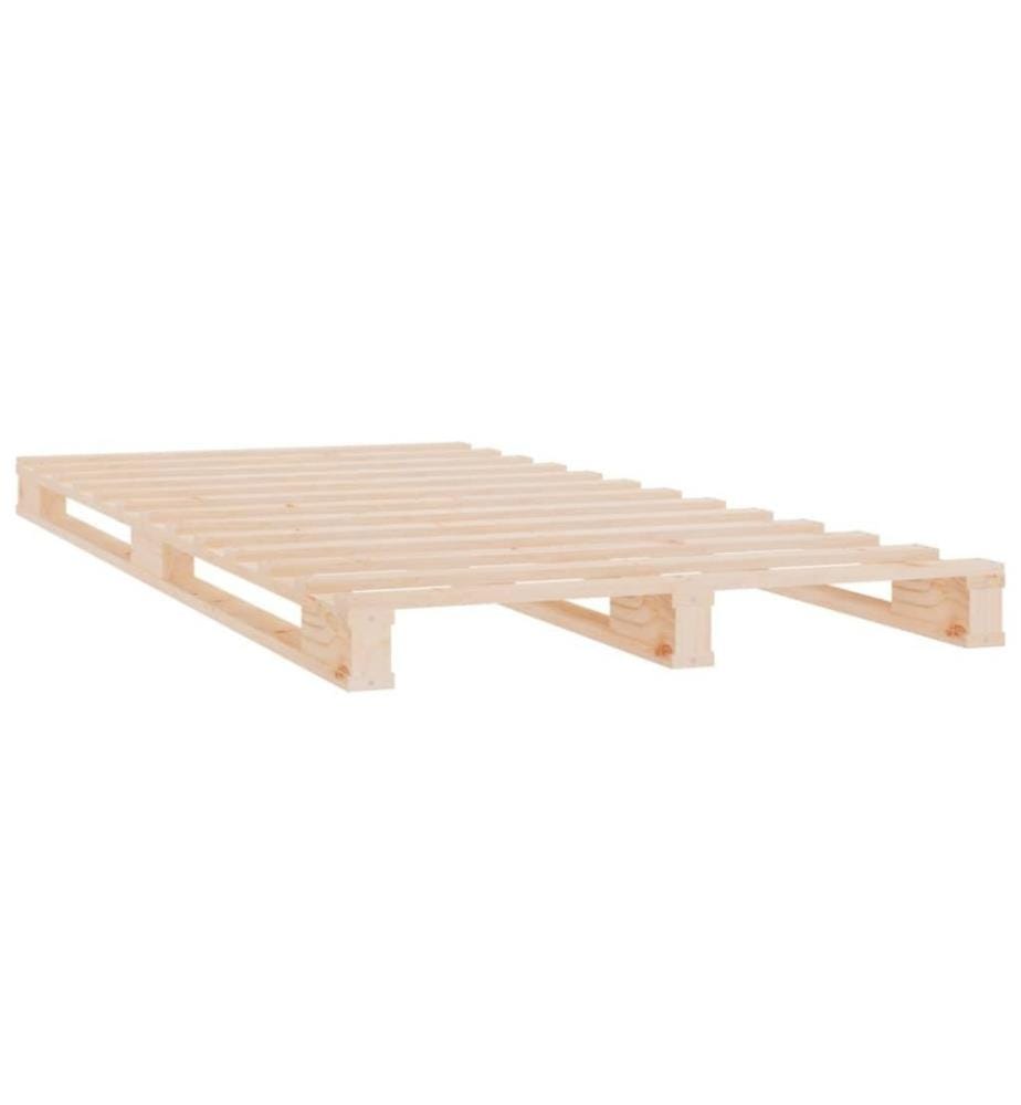Cadre de lit 75x190 cm Bois pin massif Petit simple
