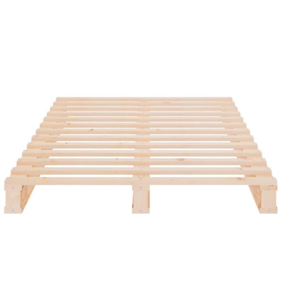 Cadre de lit 90x190 cm Bois de pin massif Simple