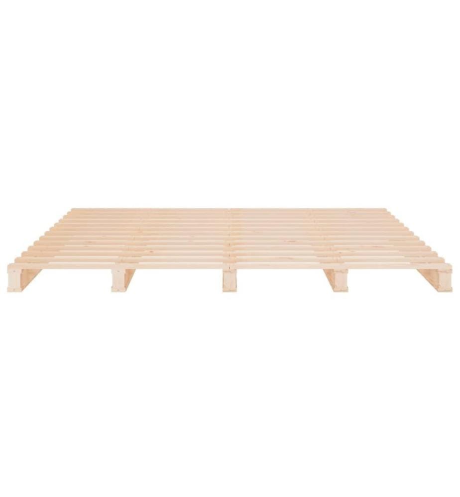 Cadre de lit 120x190 cm Bois pin massif Petit Double