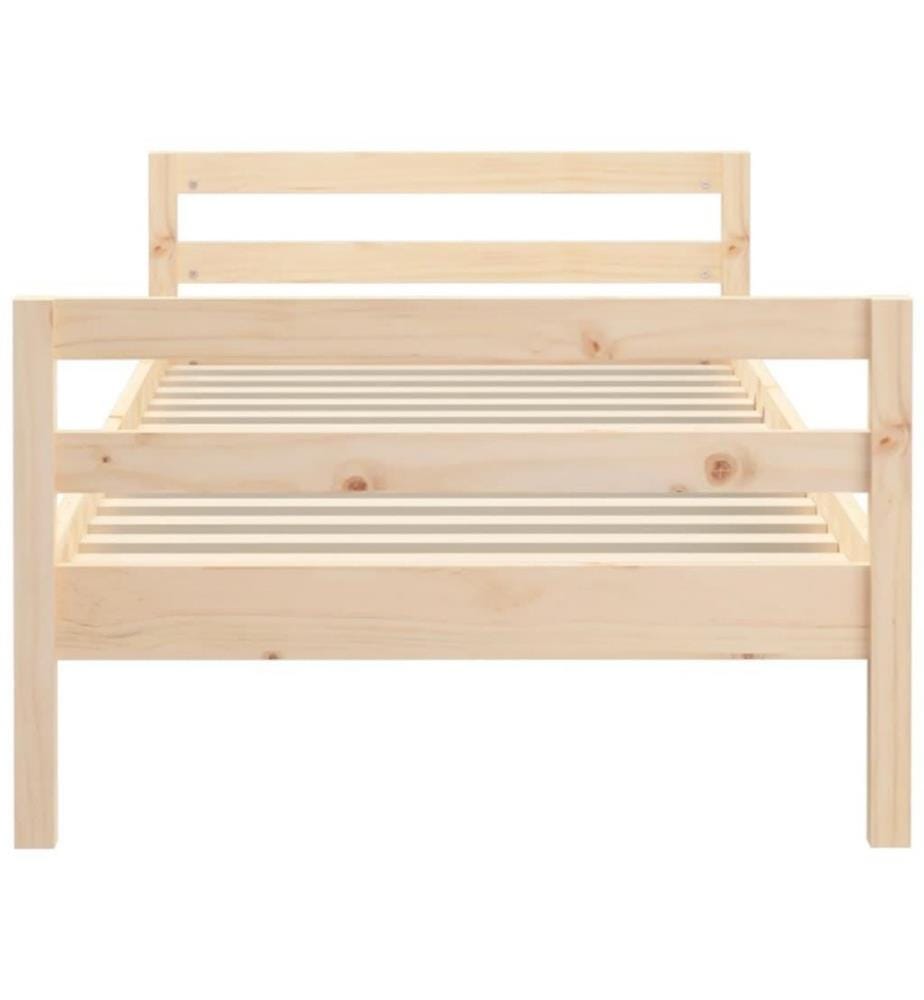 Cadre de lit 90x190 cm Bois de pin massif