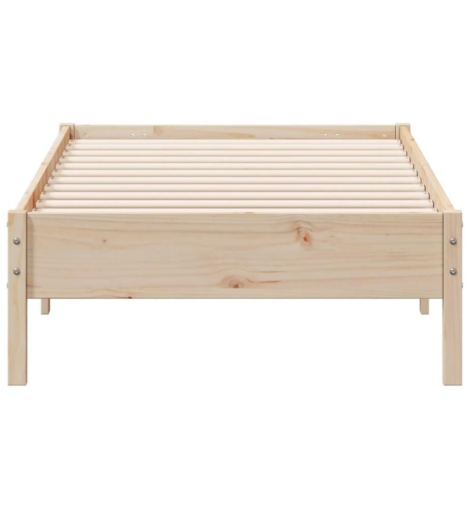 Cadre de lit 75x190 cm Bois de pin massif