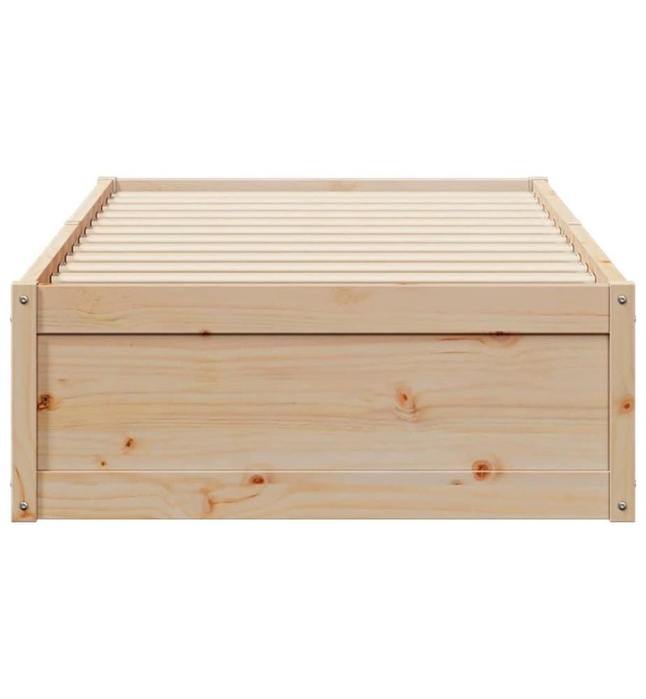 Cadre de lit 90x190 cm Bois de pin massif