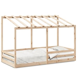 Lit pour enfants avec toit 90x200 cm bois massif de pin