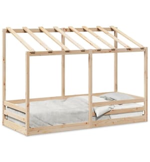 Lit pour enfants avec toit 90x190 cm bois massif de pin