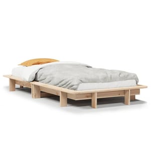 Cadre de lit sans matelas 90x200 cm bois de pin massif