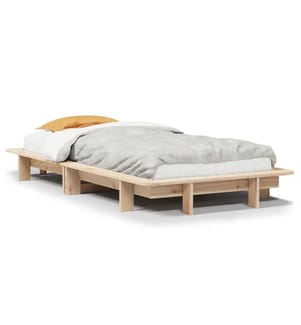 Cadre de lit sans matelas 90x190 cm bois de pin massif