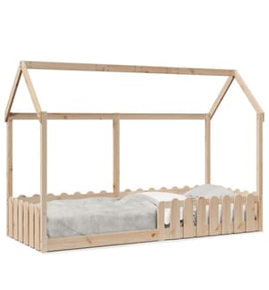 Cadre de lit d'enfants forme de maison 80x200cm bois pin massif