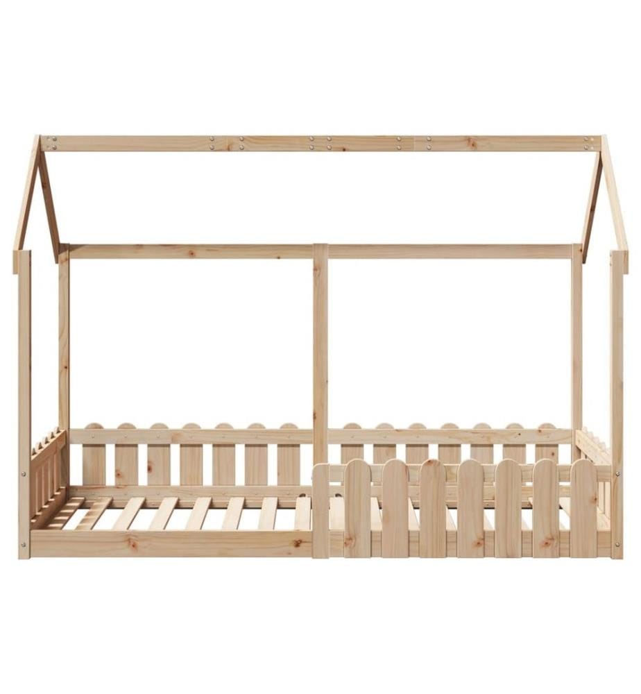 Cadre de lit d'enfants forme de maison 80x200cm bois pin massif