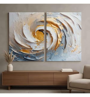 Lot de 2 tableaux décoratifs - Multicolore