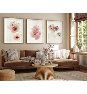 Lot de 3 tableaux décoratifs - Multicolore