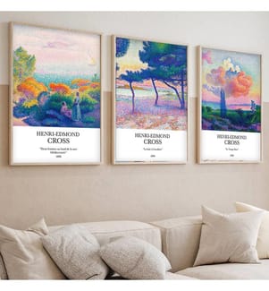 Lot de 3 tableaux décoratifs - Multicolore